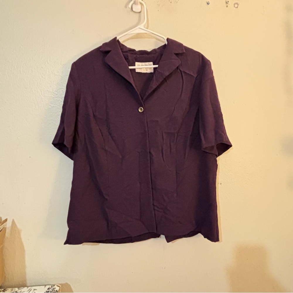 J. Jill Deep Purple Blazer